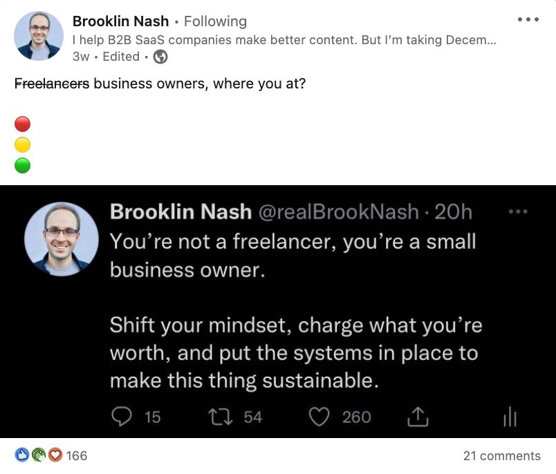 Inspiring quote by Brooklin Nash