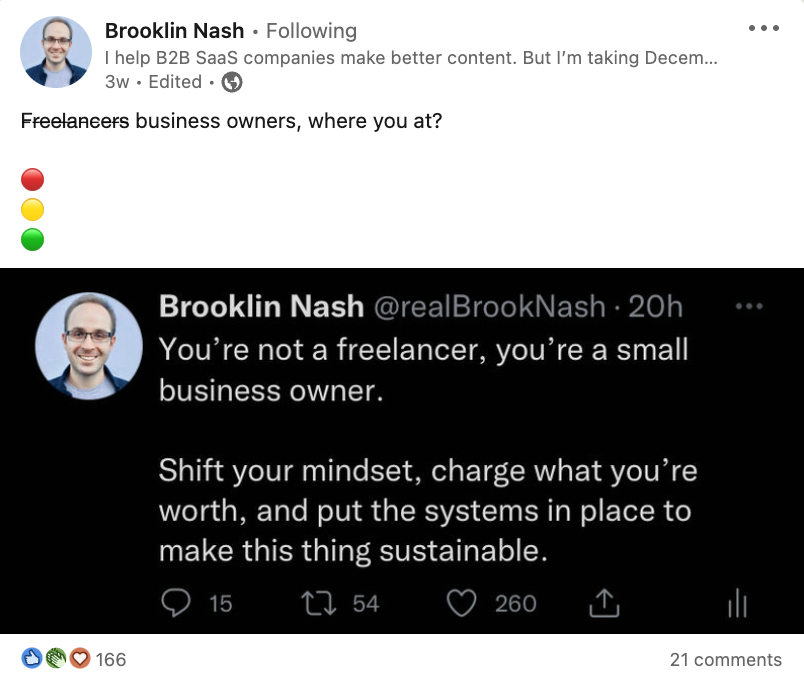 Inspiring quote by Brooklin Nash