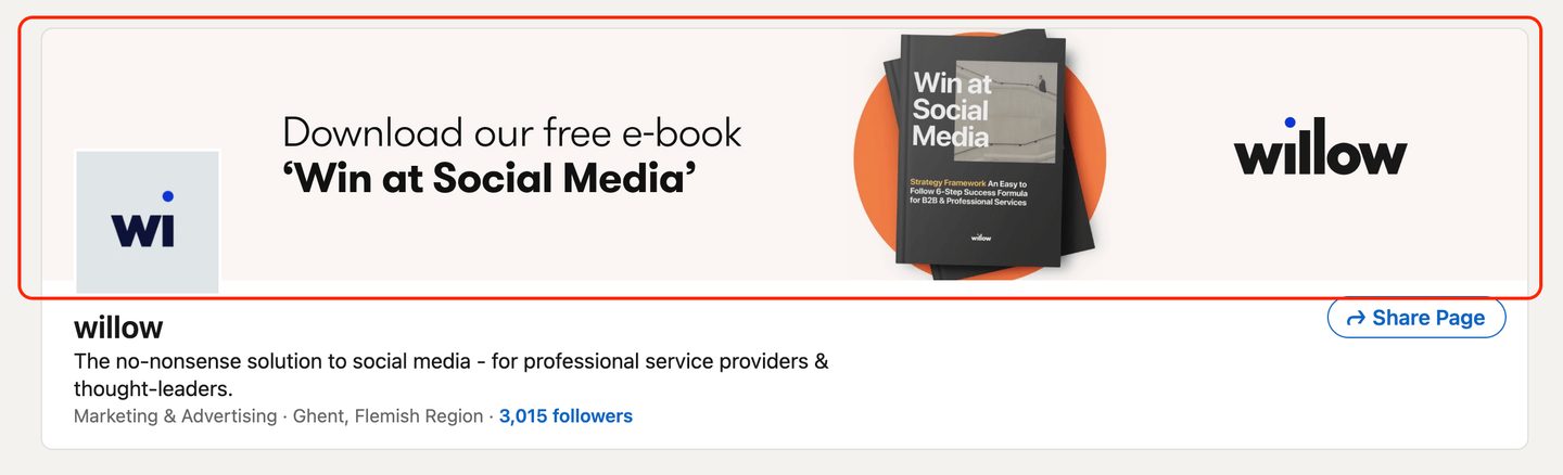 LinkedIn cover photo example