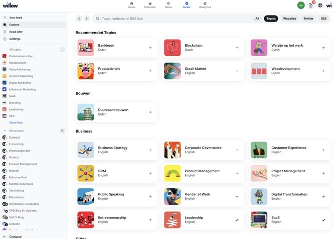 adding sources and topics screenshot 2