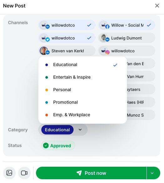 assigning categories screenshot 1