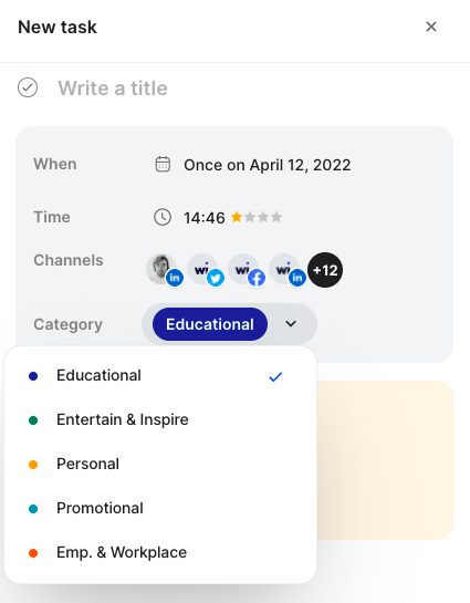 assigning categories screenshot 2