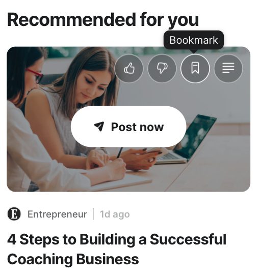 bookmarking articles screenshot 1