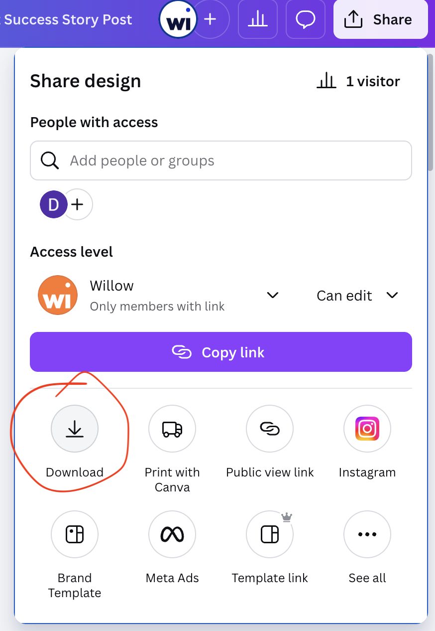how to export pdf carousel from canva for linkedin screenshot 2