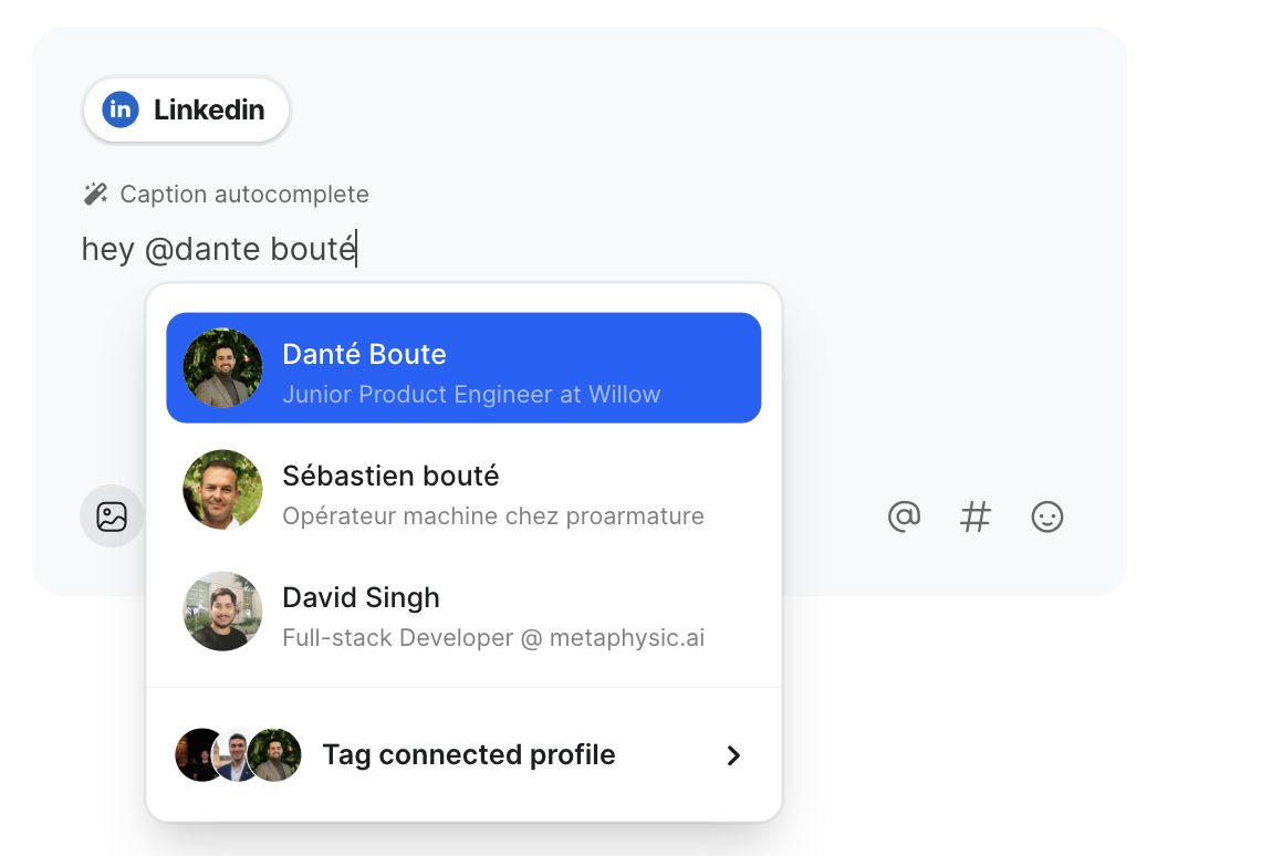how to tag people and businesses on linkedin screenshot 1