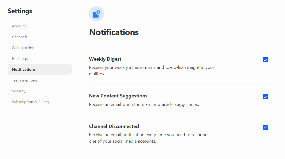 manage email notifications screenshot 1