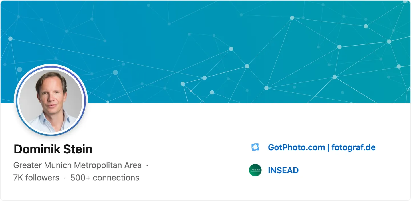 Dominik Stein's LinkedIn profile