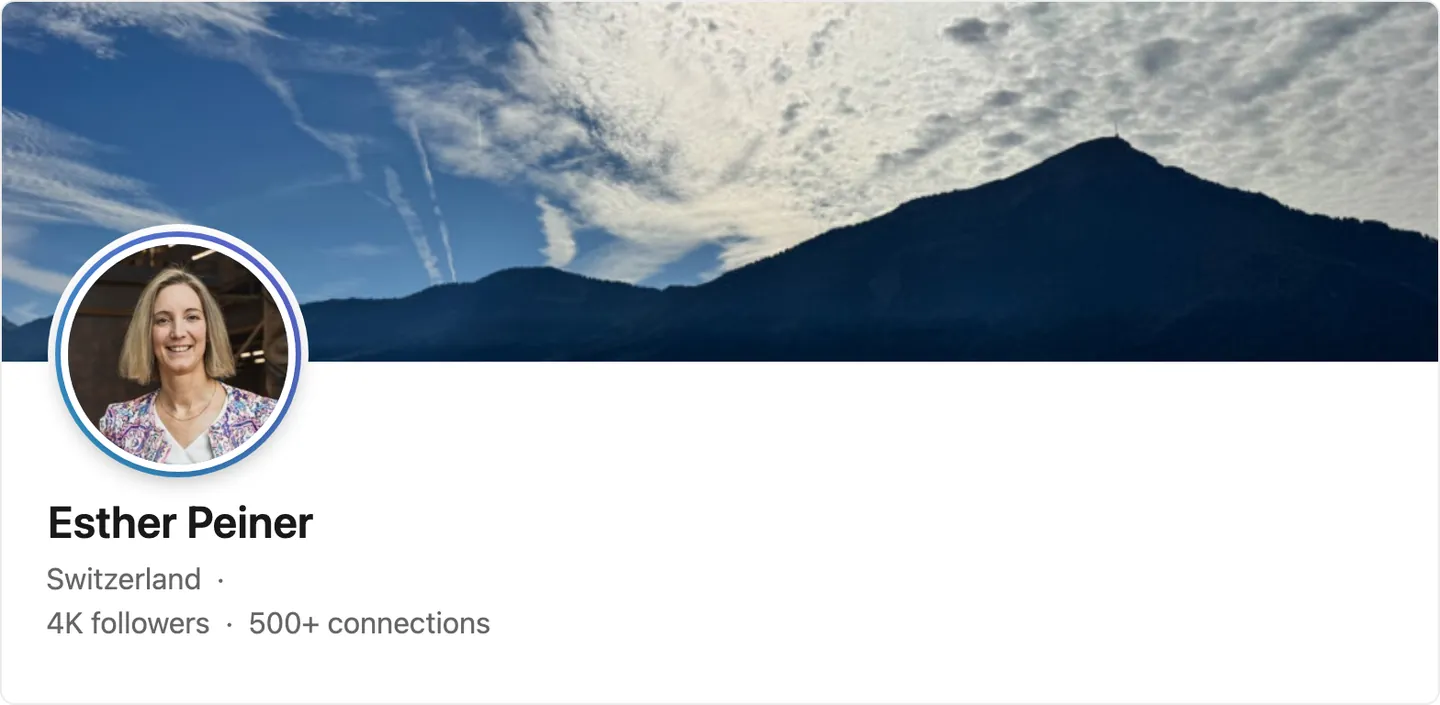 Esther Peiner's LinkedIn profile
