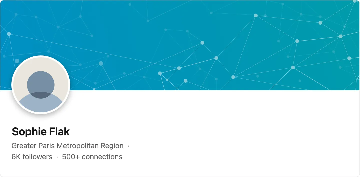 Sophie Flak's LinkedIn profile