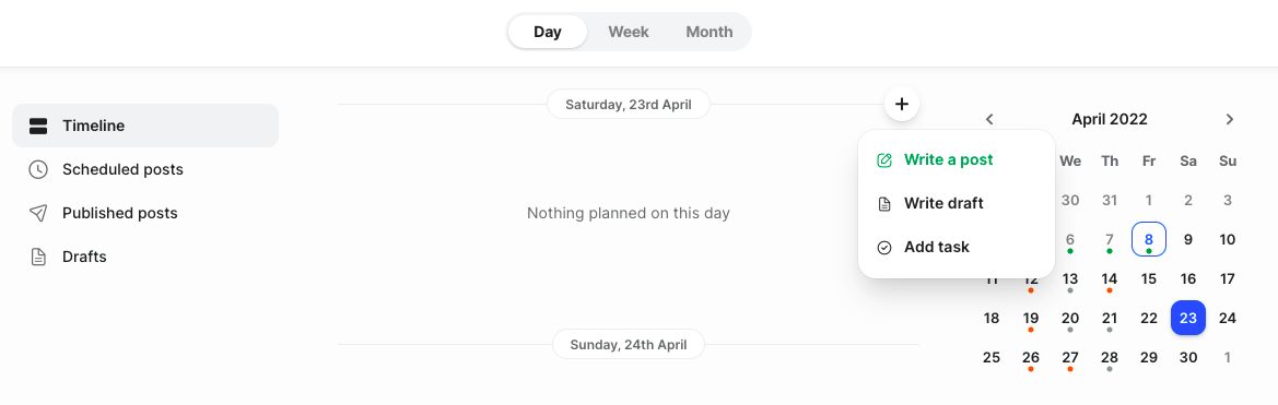 scheduling posts screenshot 2