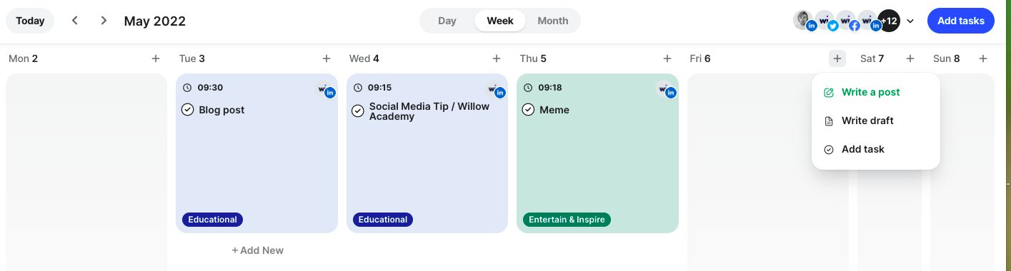 scheduling posts screenshot 3