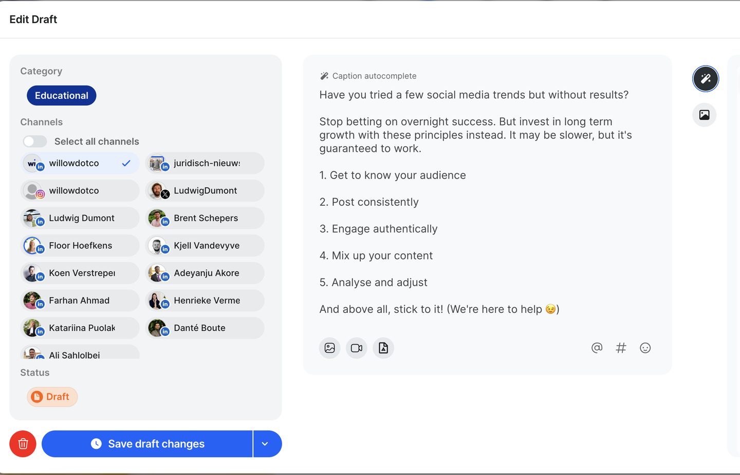 select accounts screenshot 1