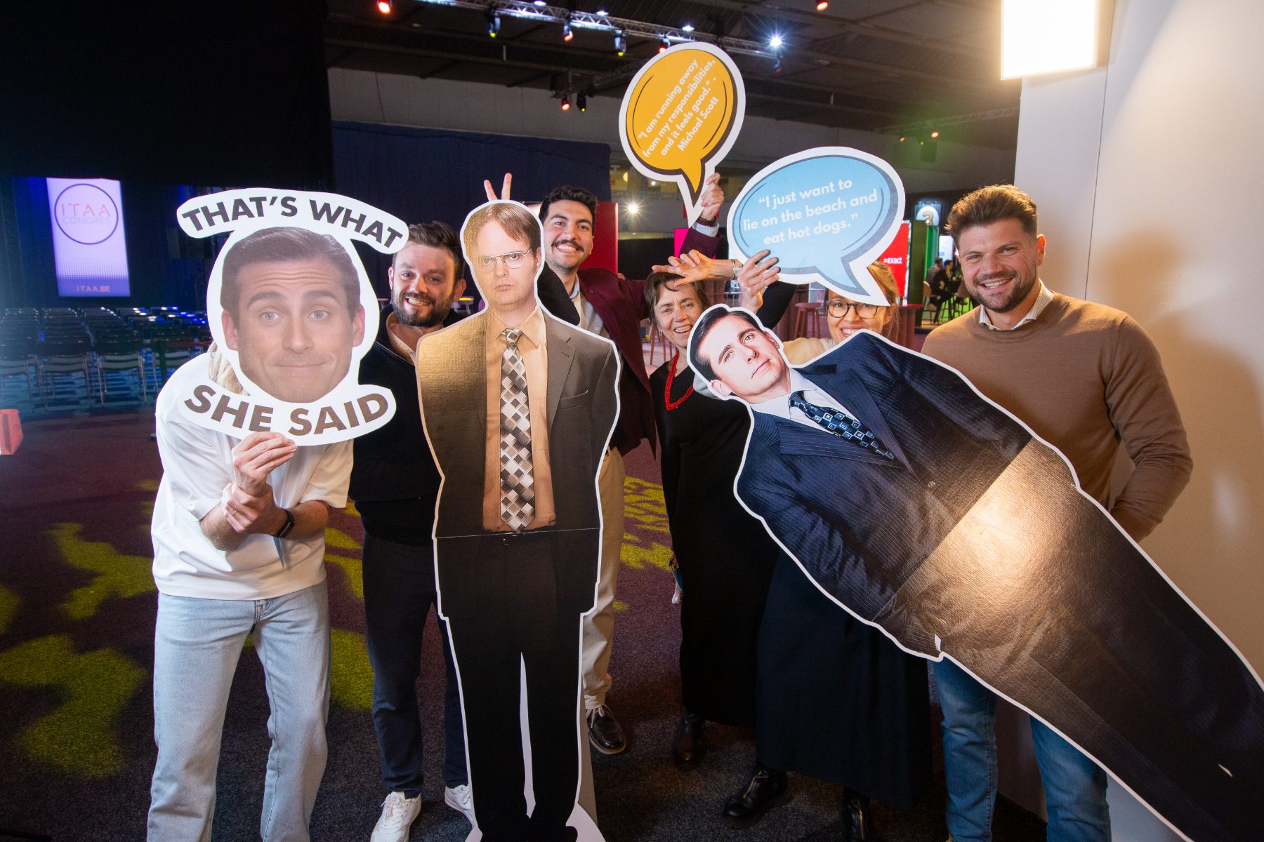 Het Willow-team op een conferentie